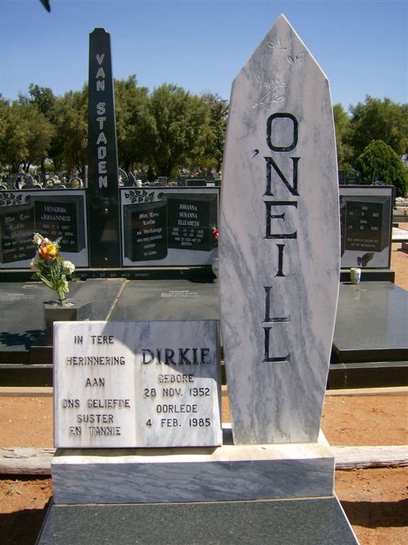 O'NEILL Dirkie 1952-1985