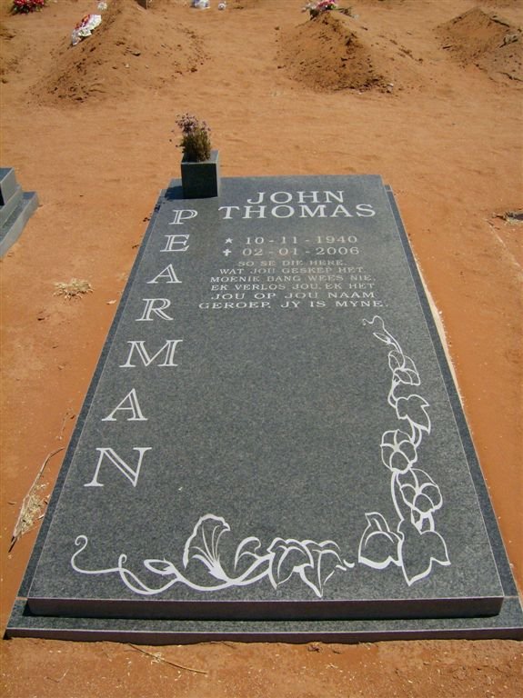 PEARMAN John Thomas 1940-2006