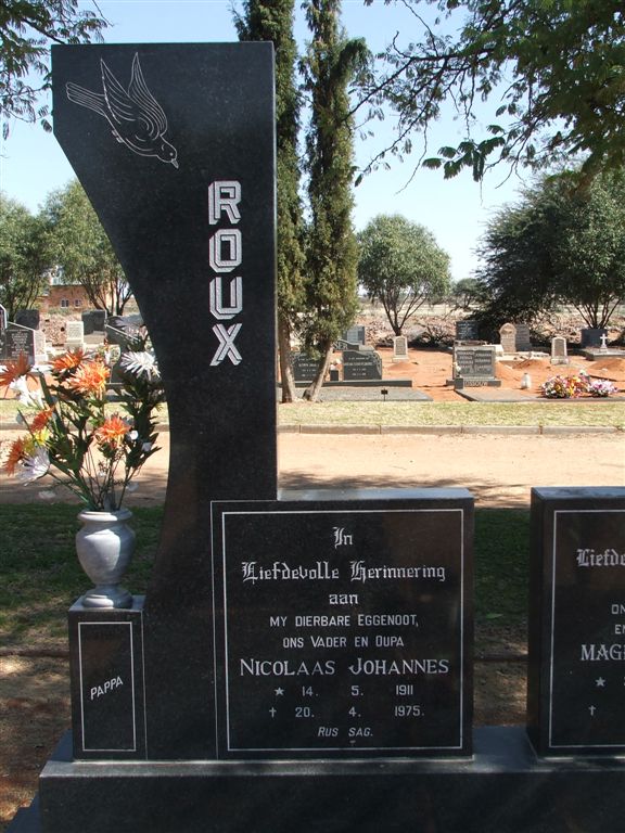 ROUX Nicolaas Johannes 1911-1975