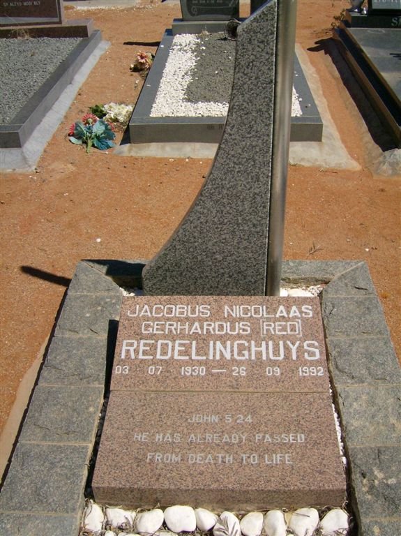 REDELINGHUYS Jacobus Nicolaas Gerhardus 1930-1992