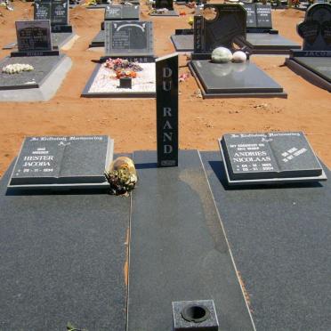 RAND Andries Nicolaas, du 1923-2004 &amp; Hester Jacoba 1934-