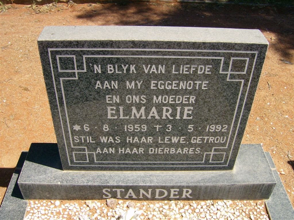 STANDER Elmarie 1959-1992