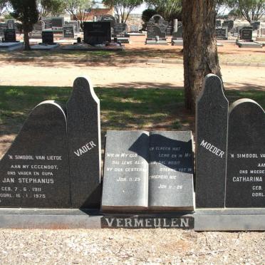 VERMEULEN Jan Stephanus 1911-1975 &amp; Catharina Petronella 1923-1982