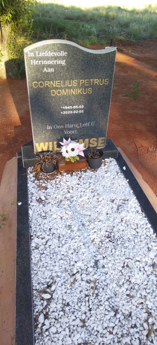 WILLEMSE Cornelius Petrus Dominikus 1945-2022