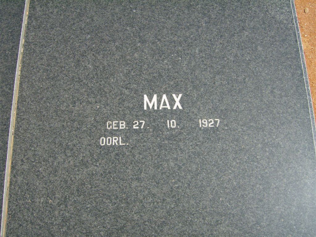 WITT Hansie, de 1919-1996 &amp; Max 1927-