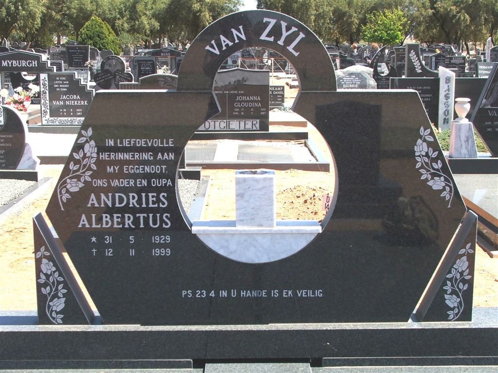 ZYL Andries Albertus, van 1929-1999