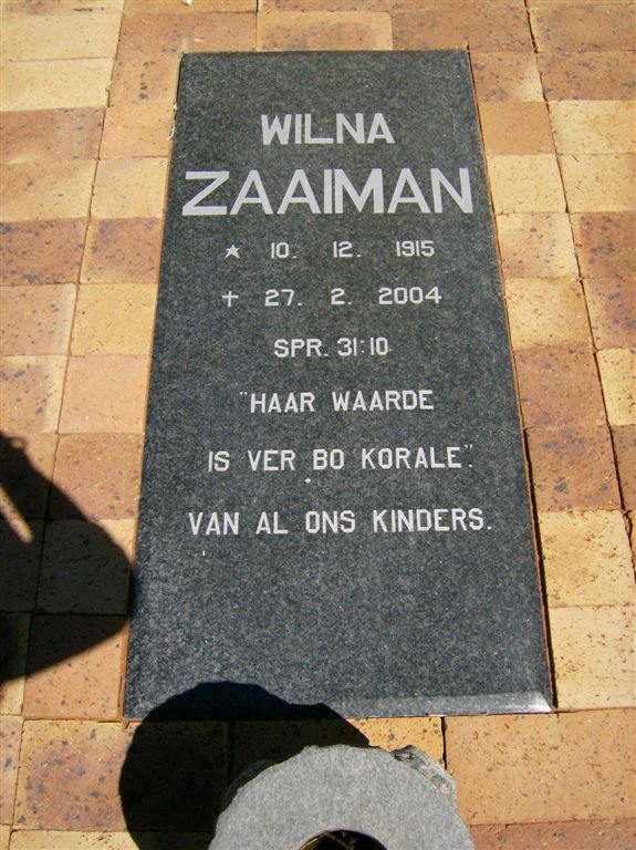ZAAIMAN Wilna 1915-2004