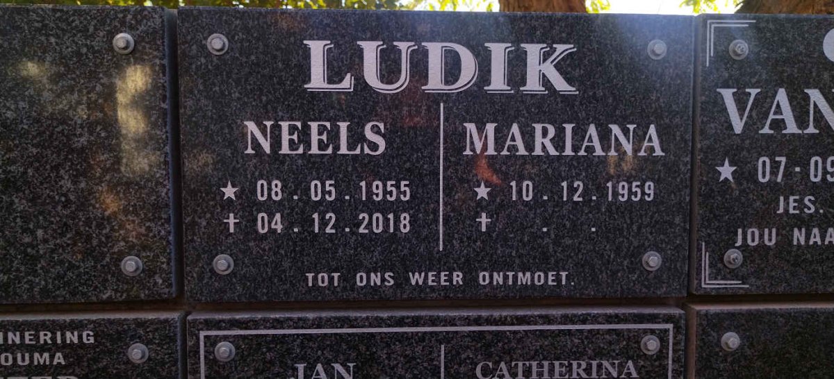 LUDIK Neels 1955-2018 & Mariana 1959-