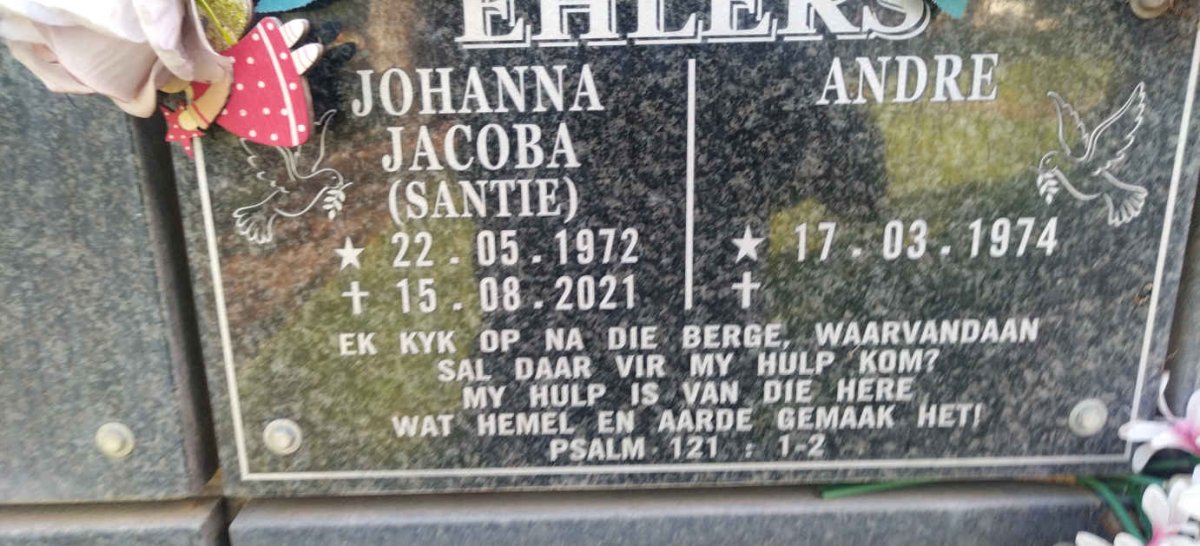 EHLERS Andre 1974- & Johanna Jacoba 1972-2021