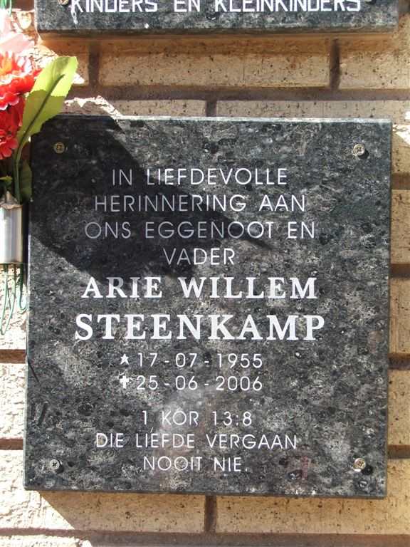 STEENKAMP Arie Willem 1955-2006