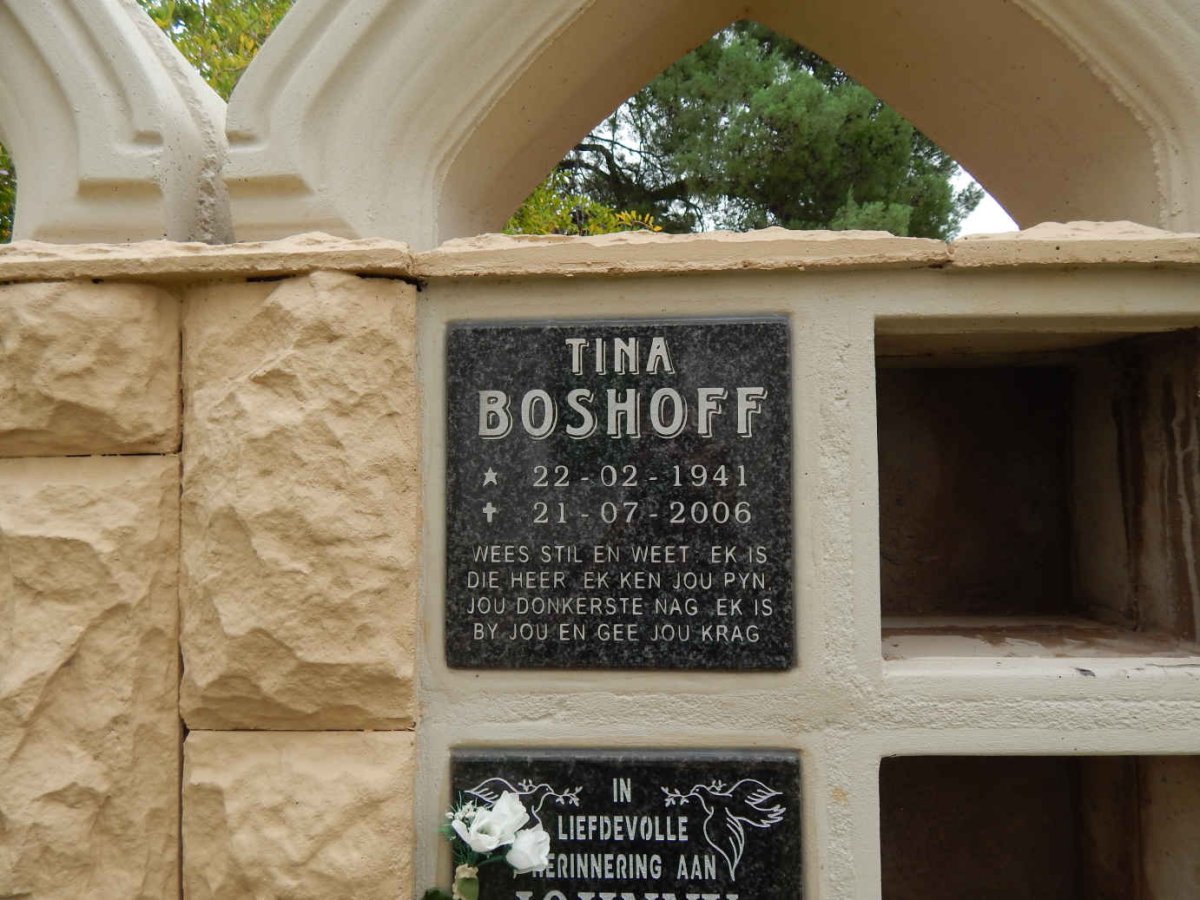 BOSHOFF Tina 1941-2006
