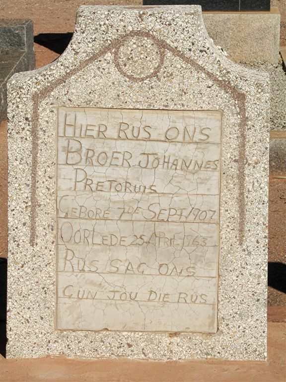 PRETORUIS Johannes 1907-1963