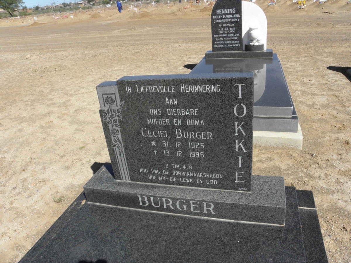 BURGER Ceciel 1925-1996