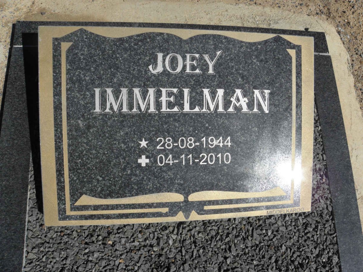 IMMELMAN Joye 1944-2010