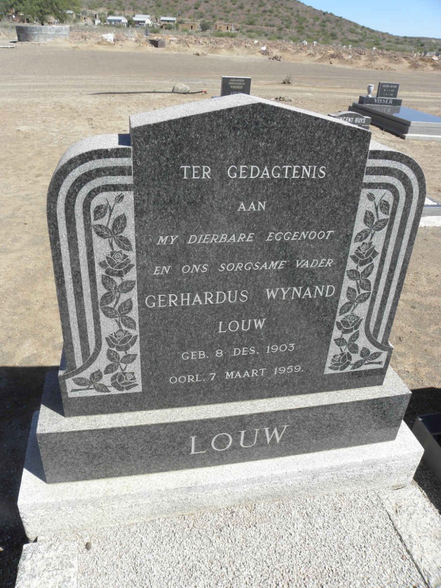 LOUW Gerhardus Wynand 1903-1959
