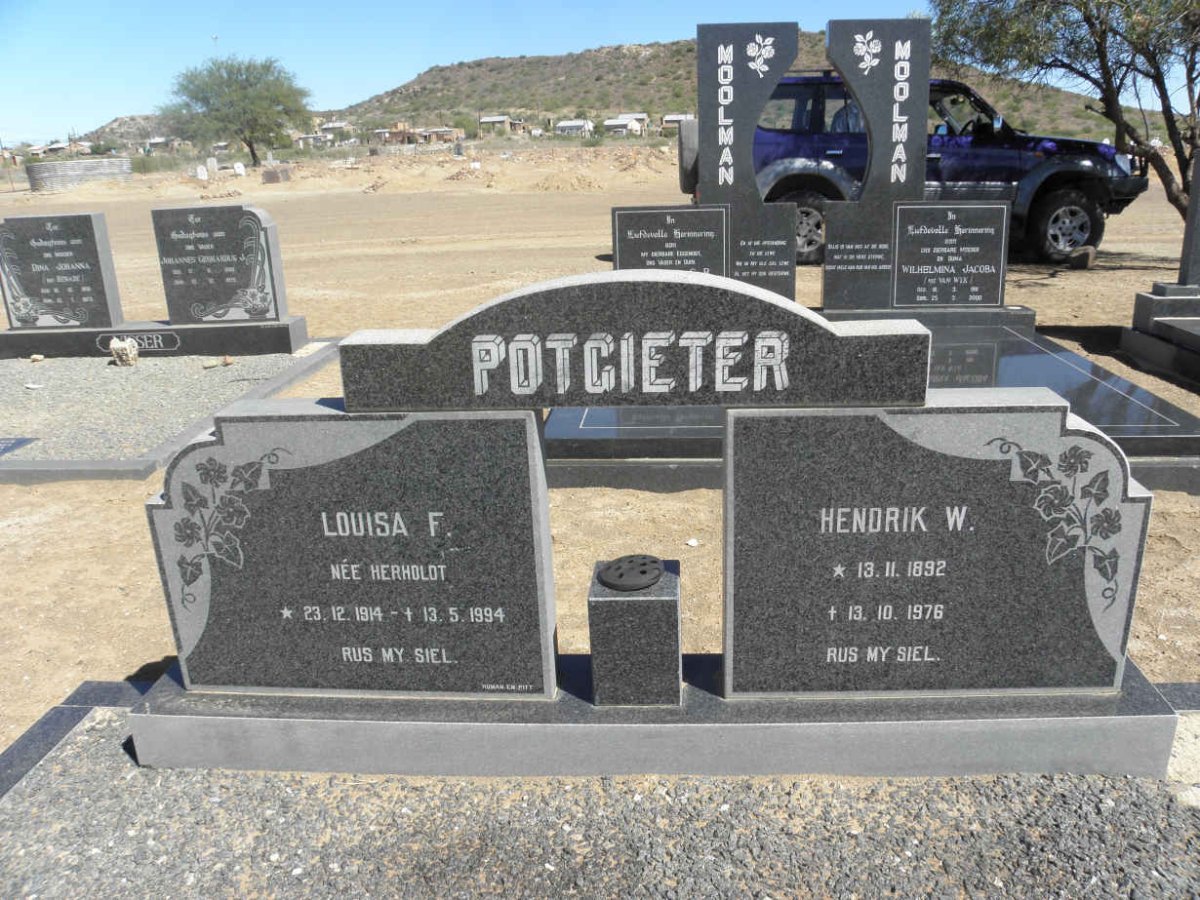 POTGIETER Hendrik H. 1892-1976 &amp; Louisa F. HEROLDT 1914-1994