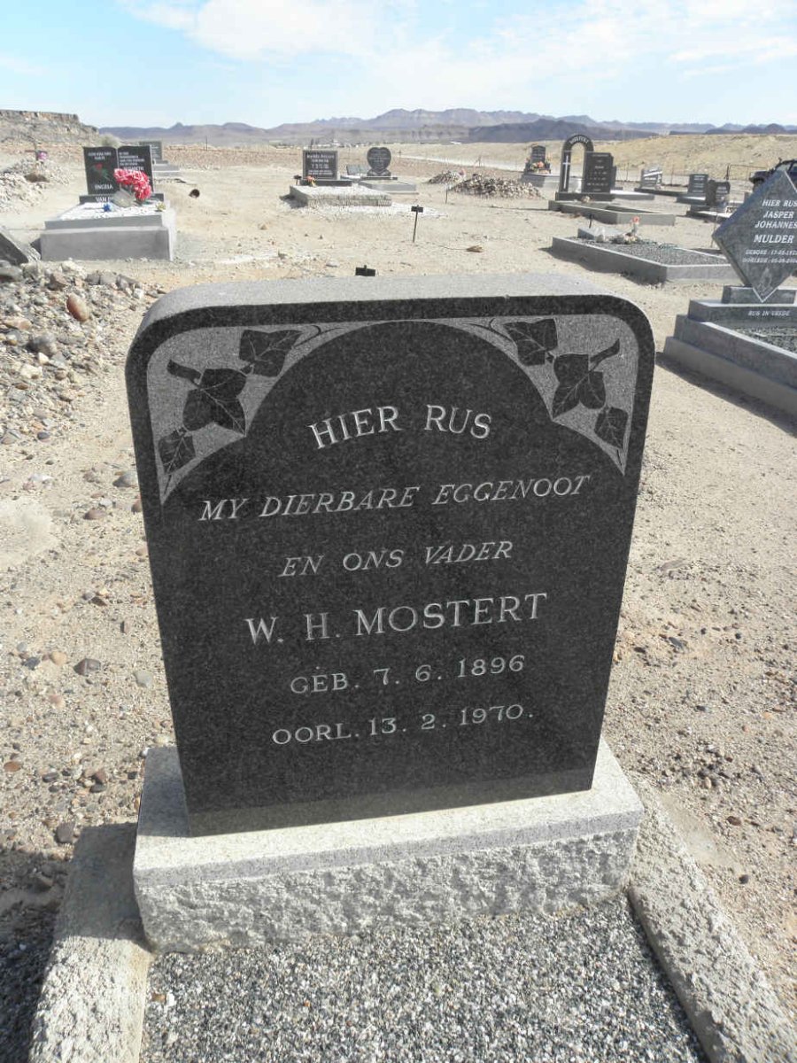 MOSTERT W.H. 1896-1970