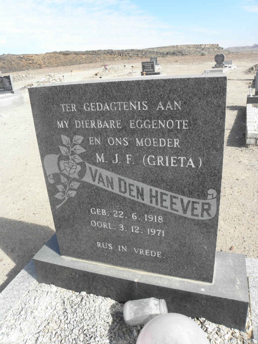 HEEVER M.J.F., van den 1918-1971