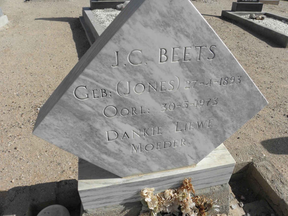 BEETS J.C. nee JONES 1893-1973