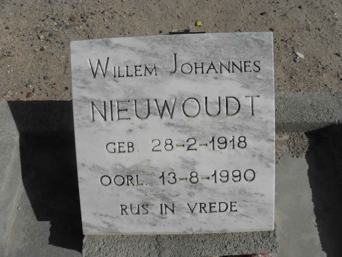 NIEUWOUDT Willem Johannes 1918-1990