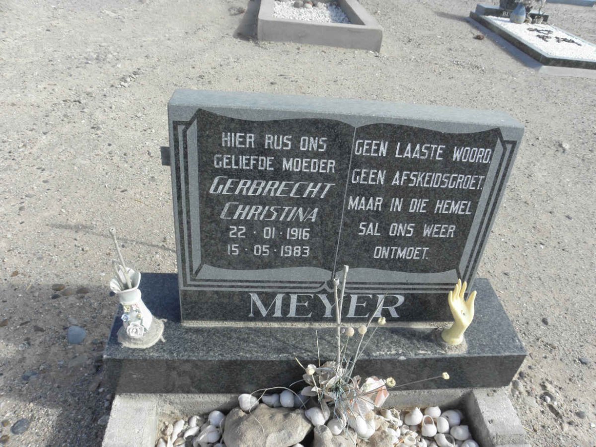 MEYER Gerbrecht Christina 1916-1983