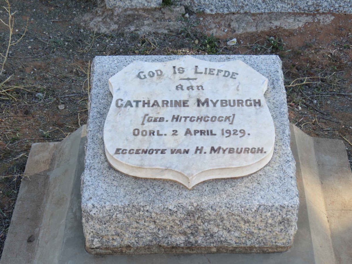 MYBURGH Catharine nee HITCHCOCK -1929