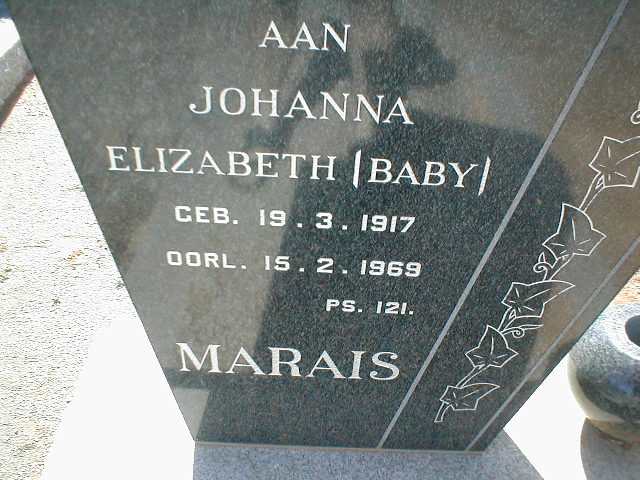 MARAIS Johanna Elizabeth 1917-1969