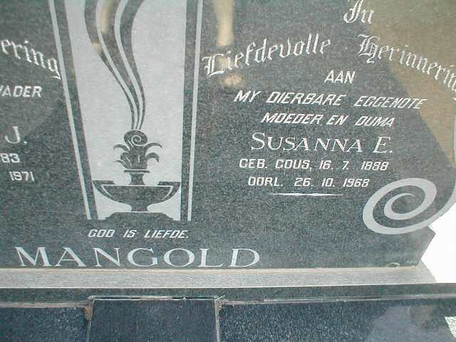 MANGOLD Susanna E. nee GOUS 1888-1968