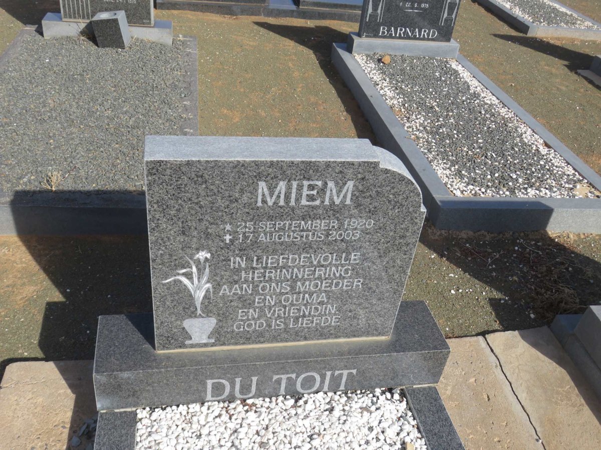 TOIT Miem, du 1920-2003