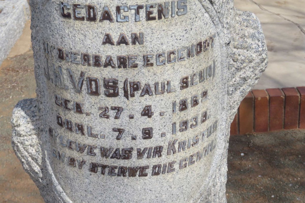 VOS J.H. 1869-1938