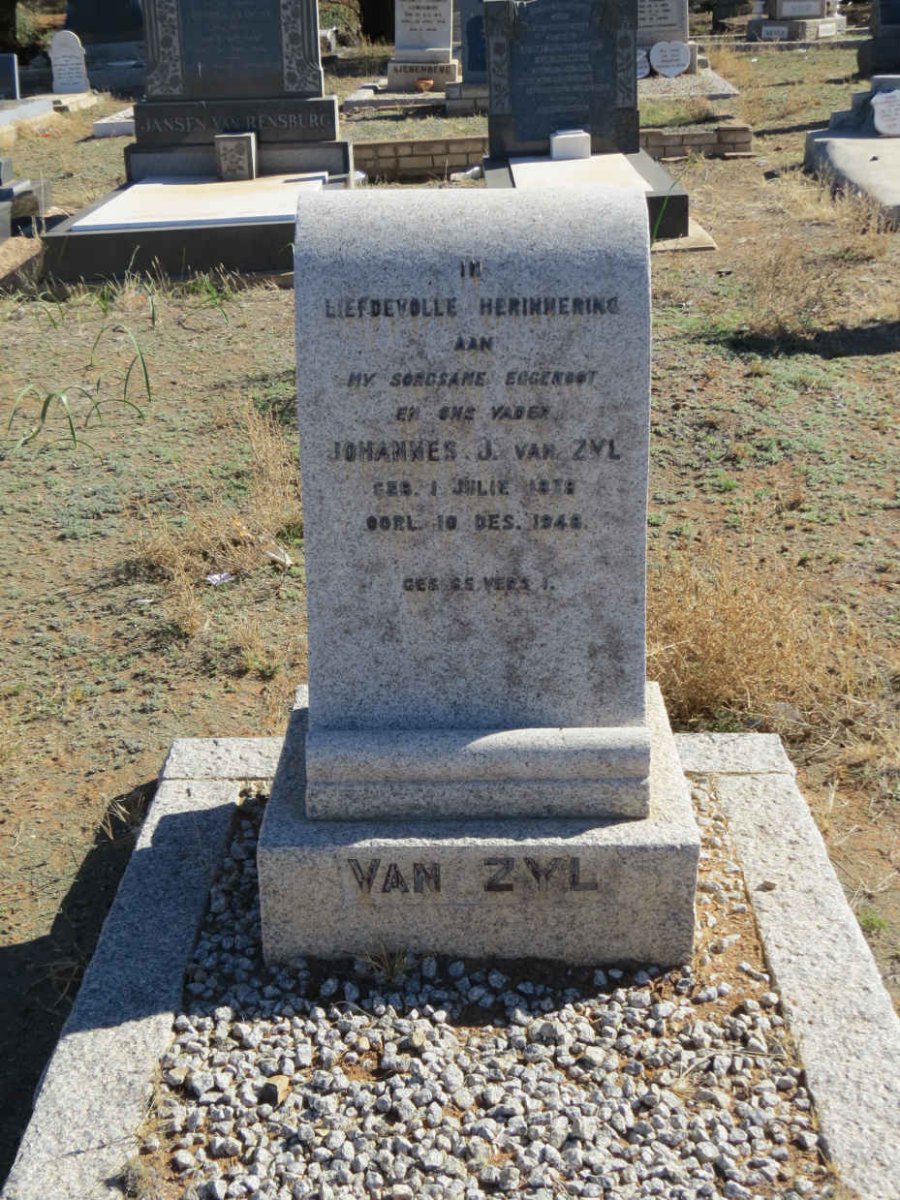 ZYL Johannes J., van 1878-1948