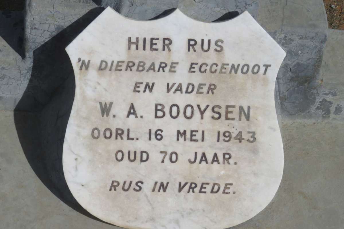 BOOYSEN W.A. -1943