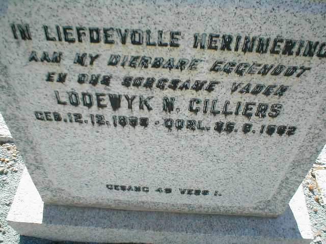 CILLIERS Lodewyk N. 1888-1962