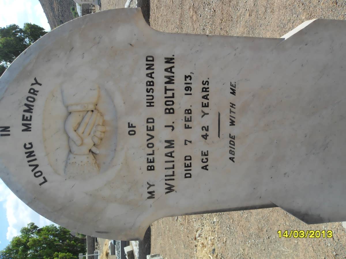 BOLTMAN William J. -1913