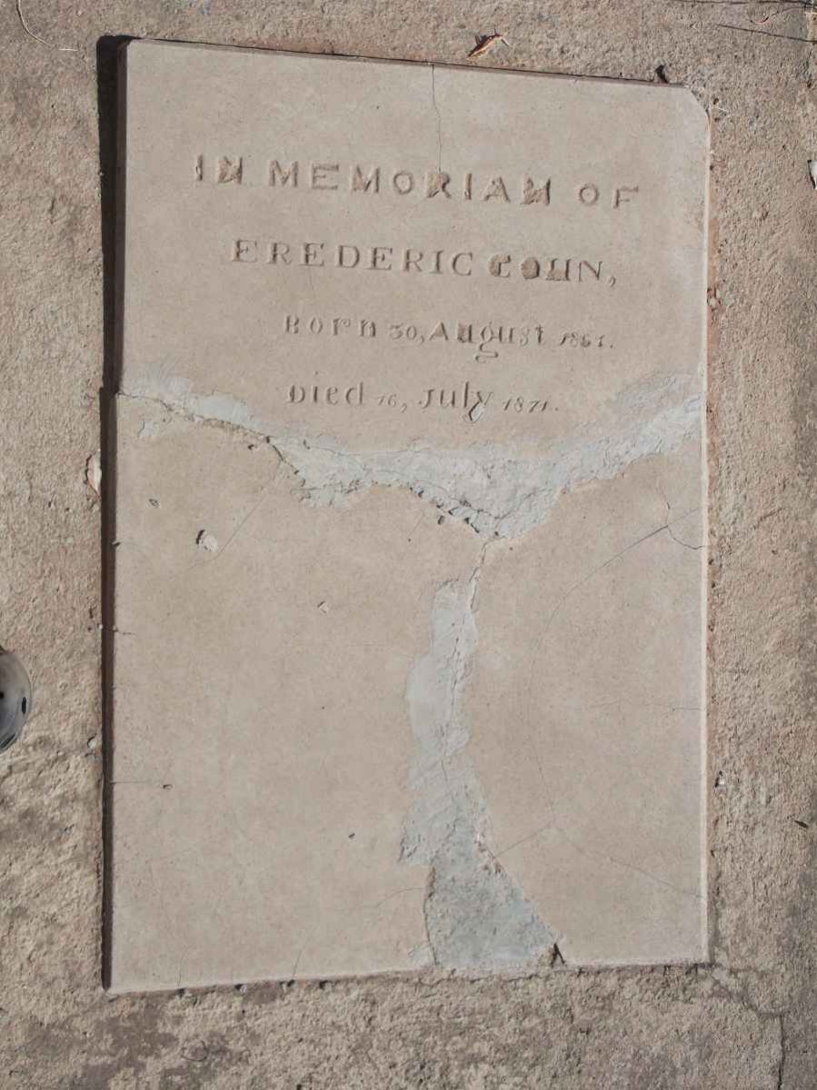 COHN Frederic 1861-1871