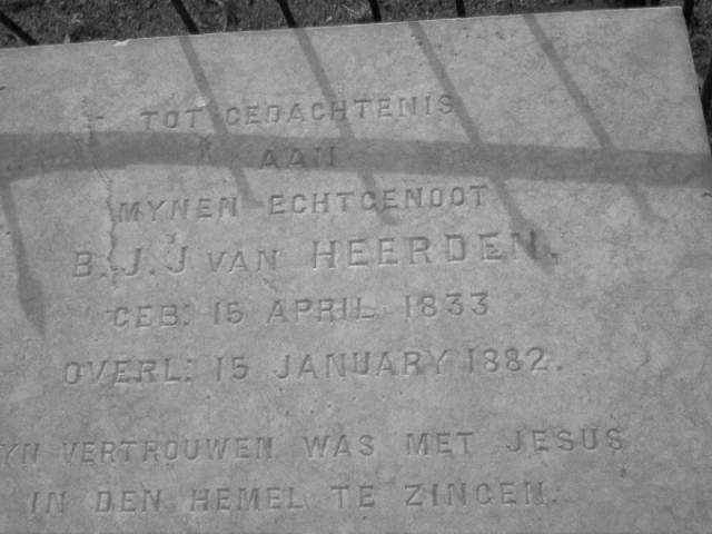 HEERDEN B.J.J., van 1833-1882