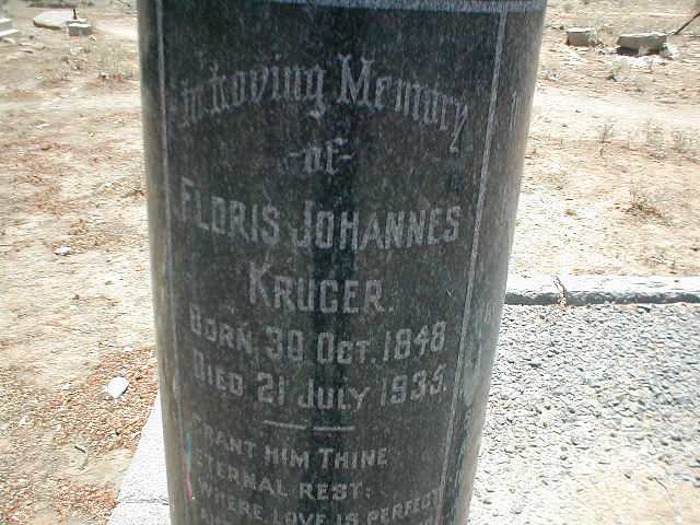 KRUGER Floris Johannes 1848-1935