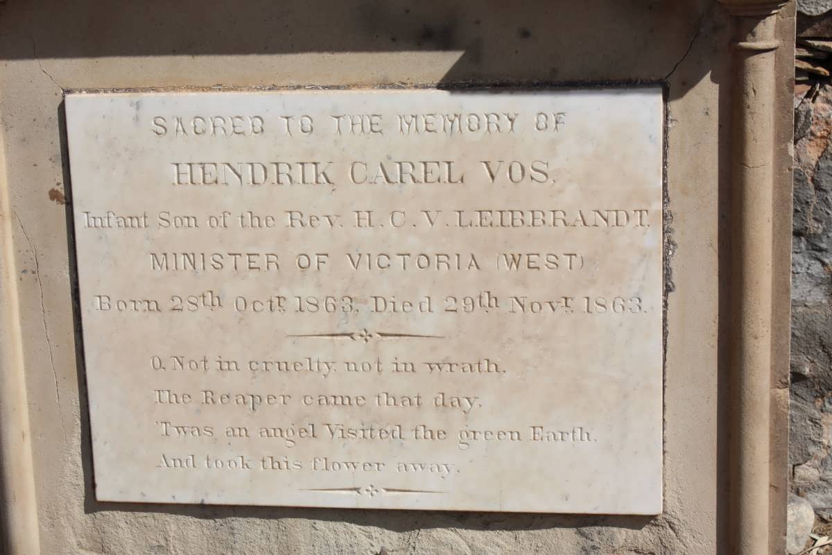 LEIBBRANDT Hendrik Carel Vos 1863-1863