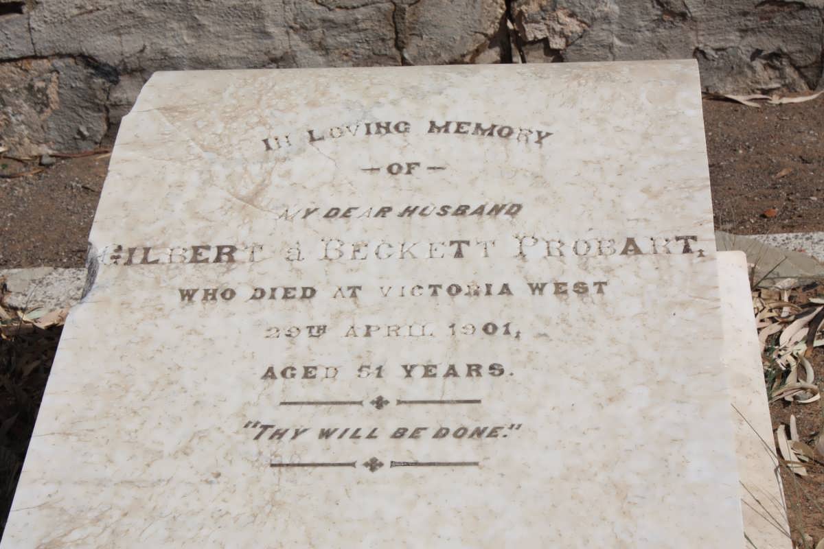 PROBART Gilbert A'Beckett -1901