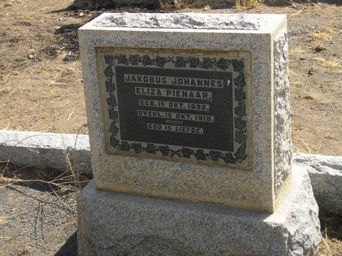 PIENAAR Jakobus Johannes Eliza 1892-1918