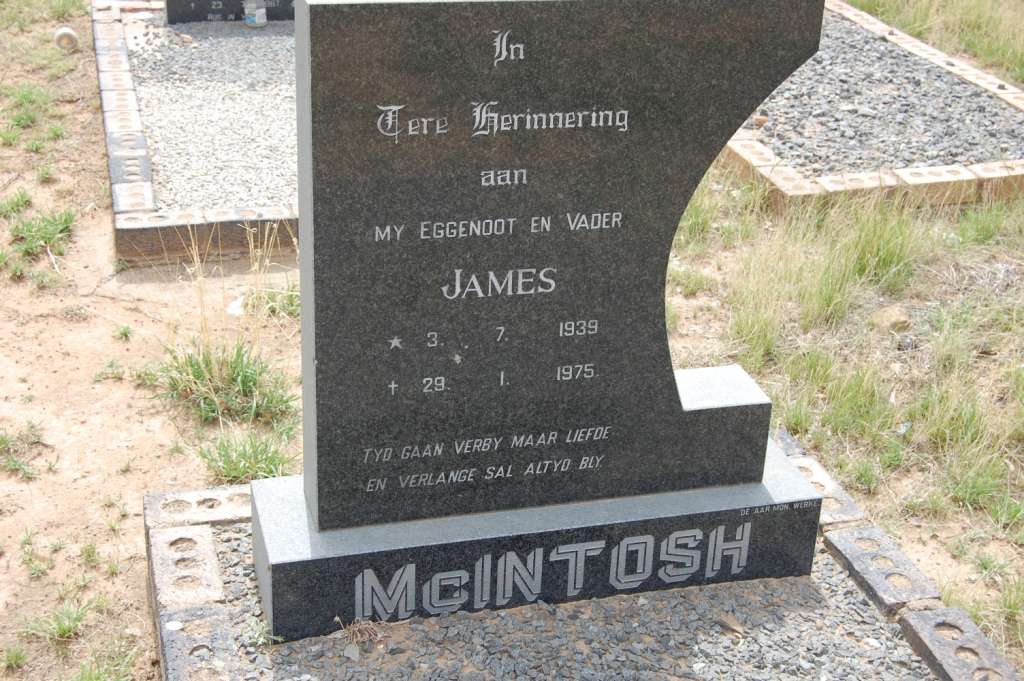 MCINTOSH James 1939-1975