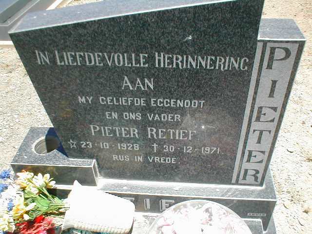 RETIEF Pieter 1928-1971