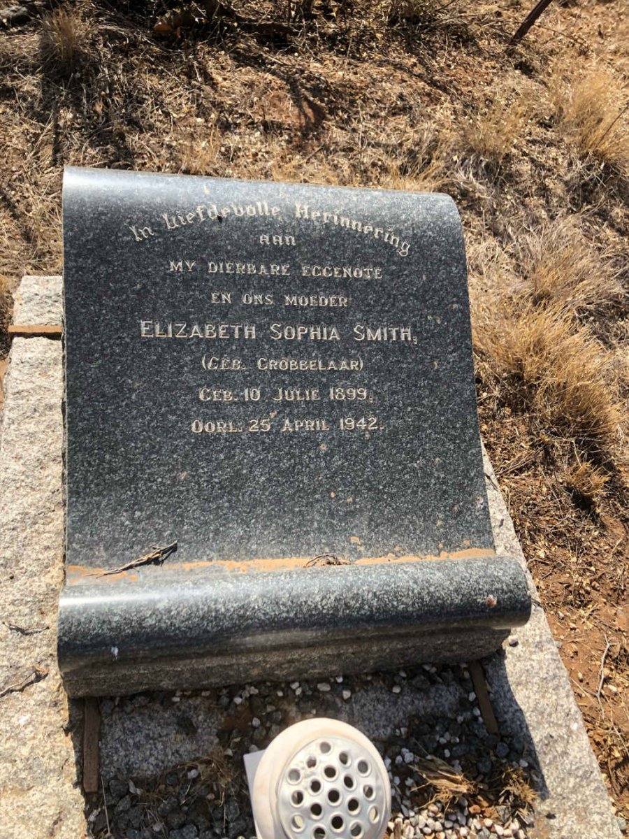 SMITH Elizabeth Sophia nee GROBBELAAR 1899-1942