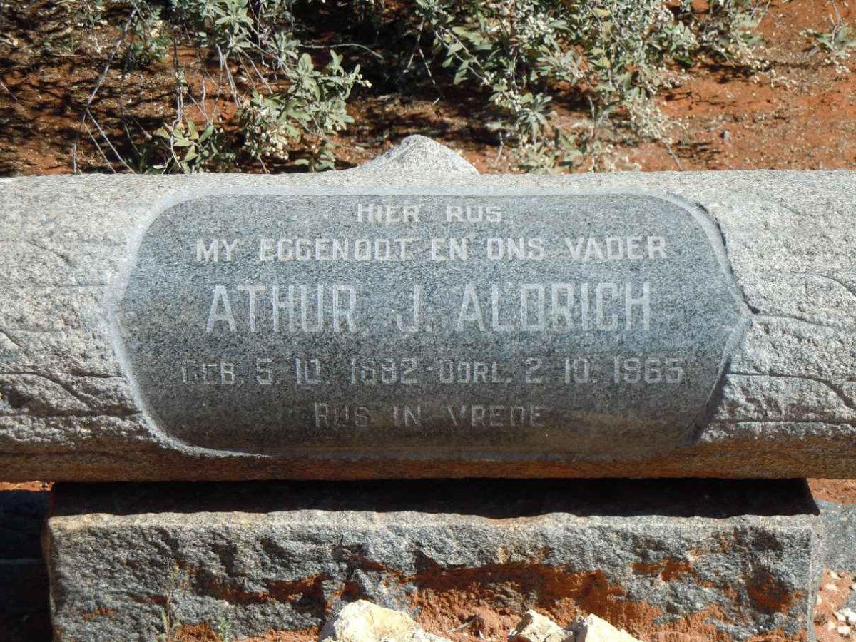 ALDRICH Athur J. 1882-1965
