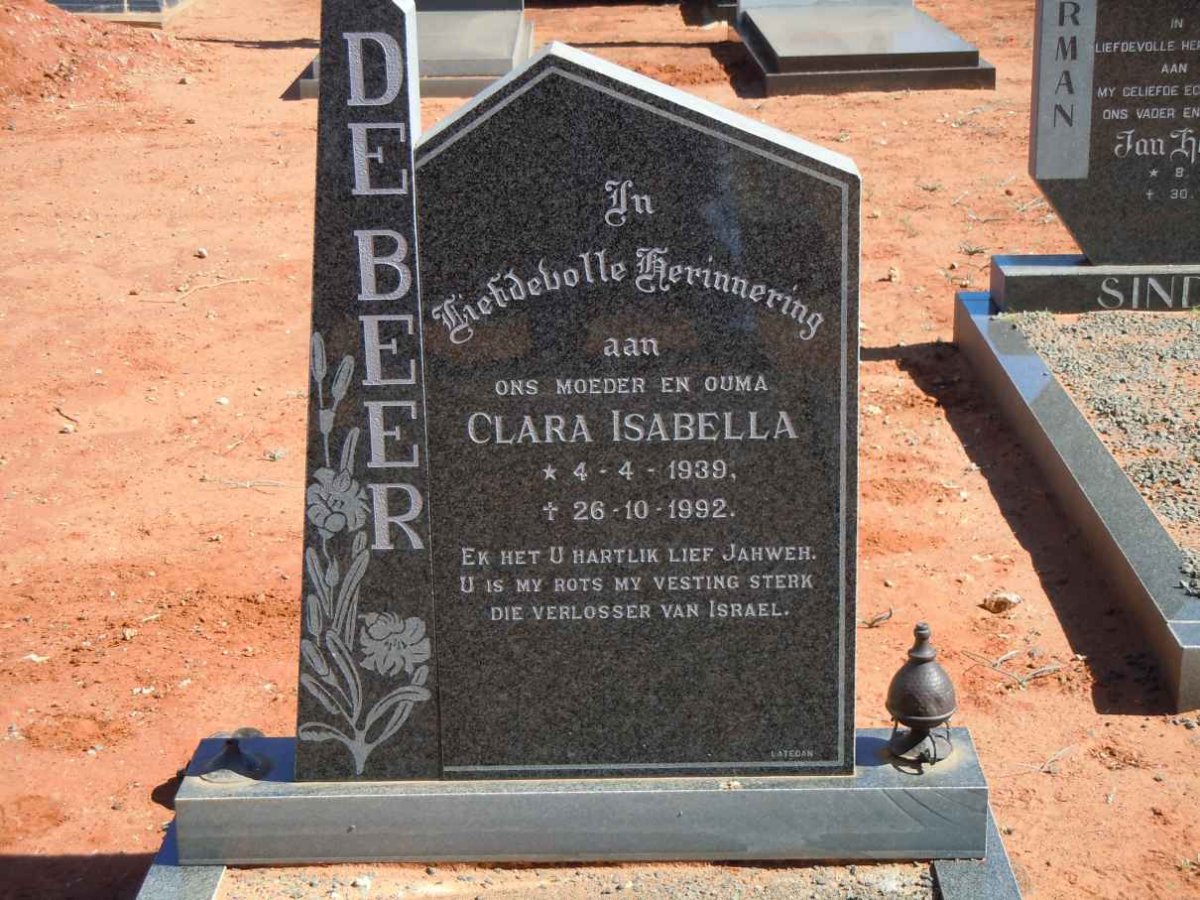 BEER Clara Isabella, de 1939-1992