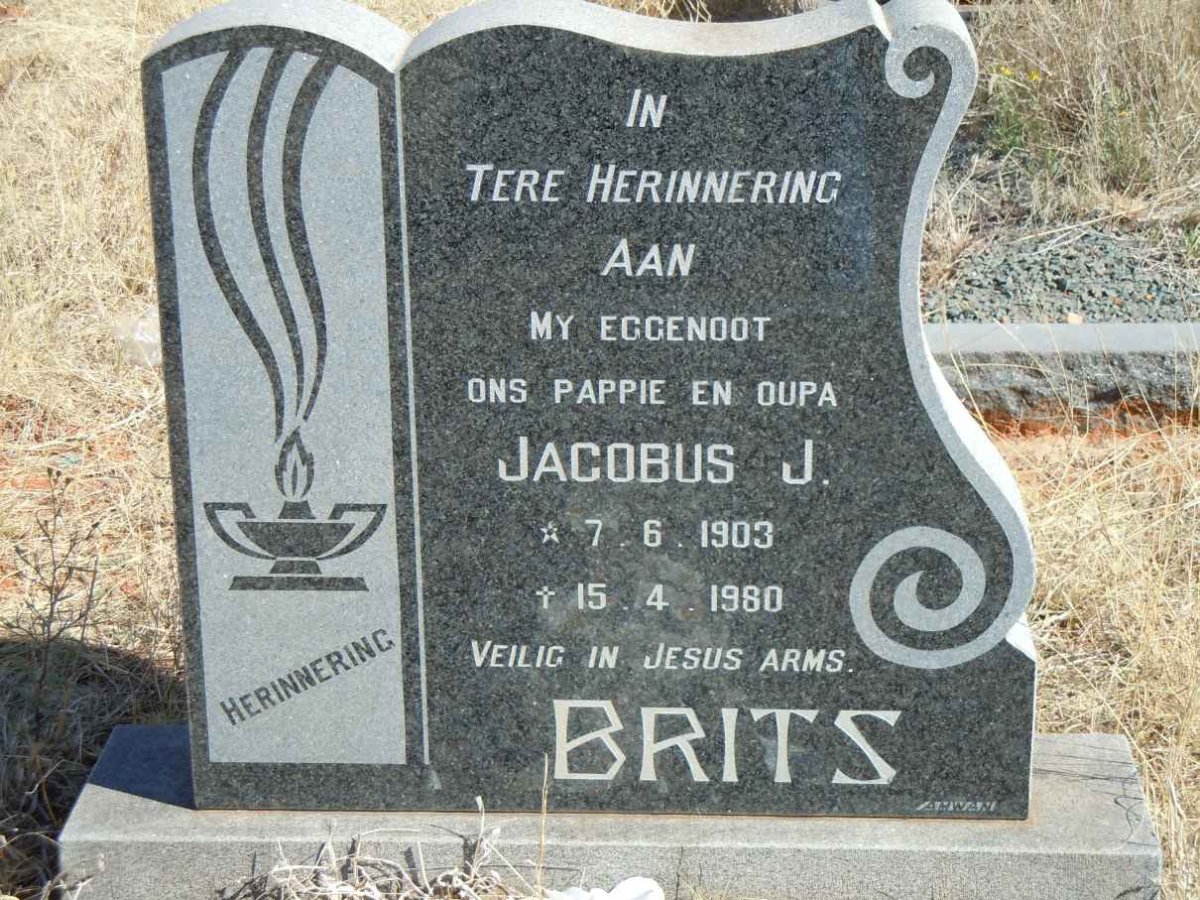BRITS Jacobus J. 1903-1980