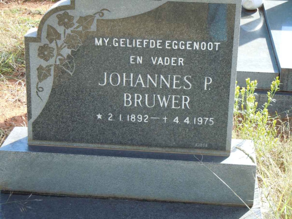 BRUWER Johannes P. 1892-1975