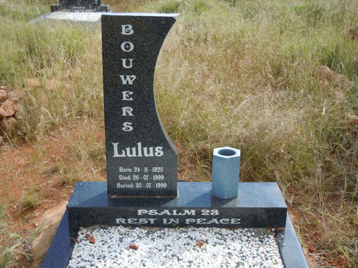BOUWERS Lulus 1920-1999
