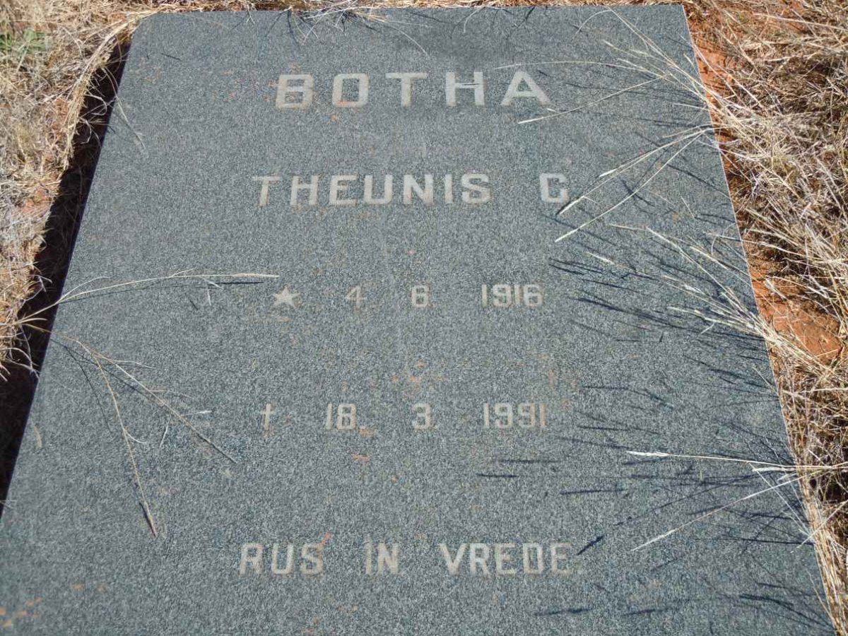 BOTHA Theunis C. 1916-1991