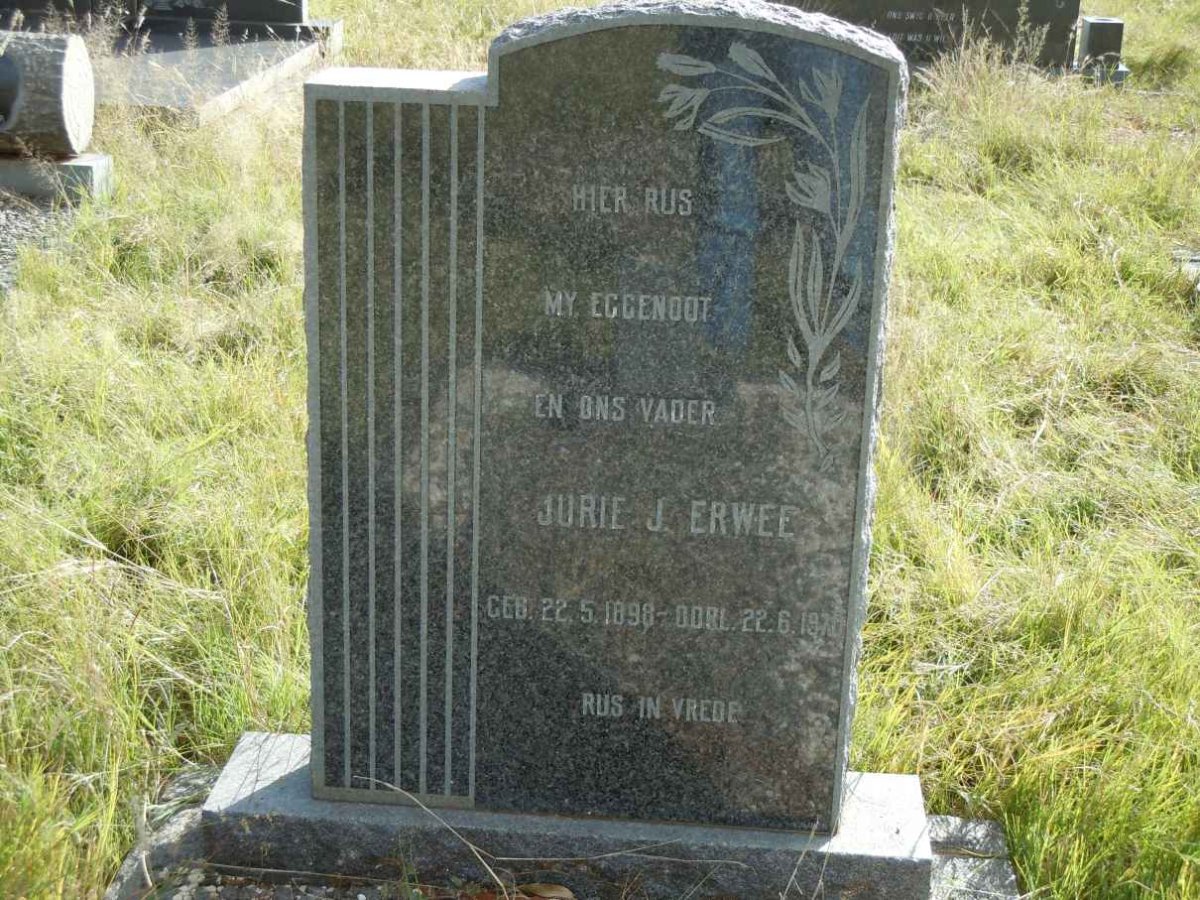 ERWEE Jurie J. 1898-1970